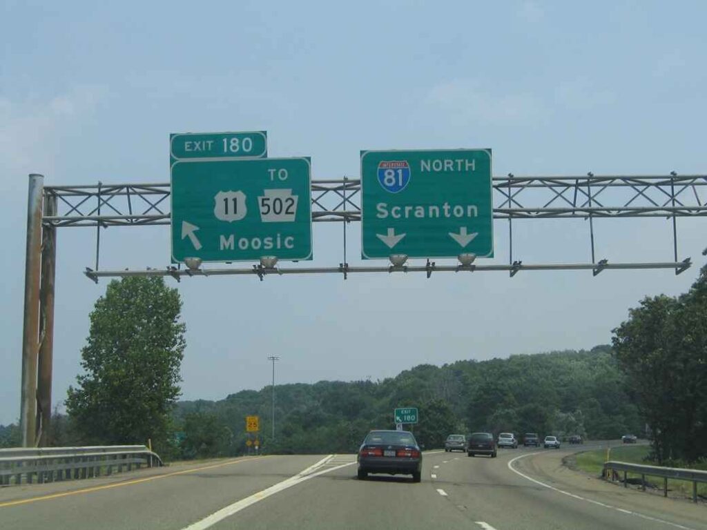Interstate 81 (I-81) Scranton PA